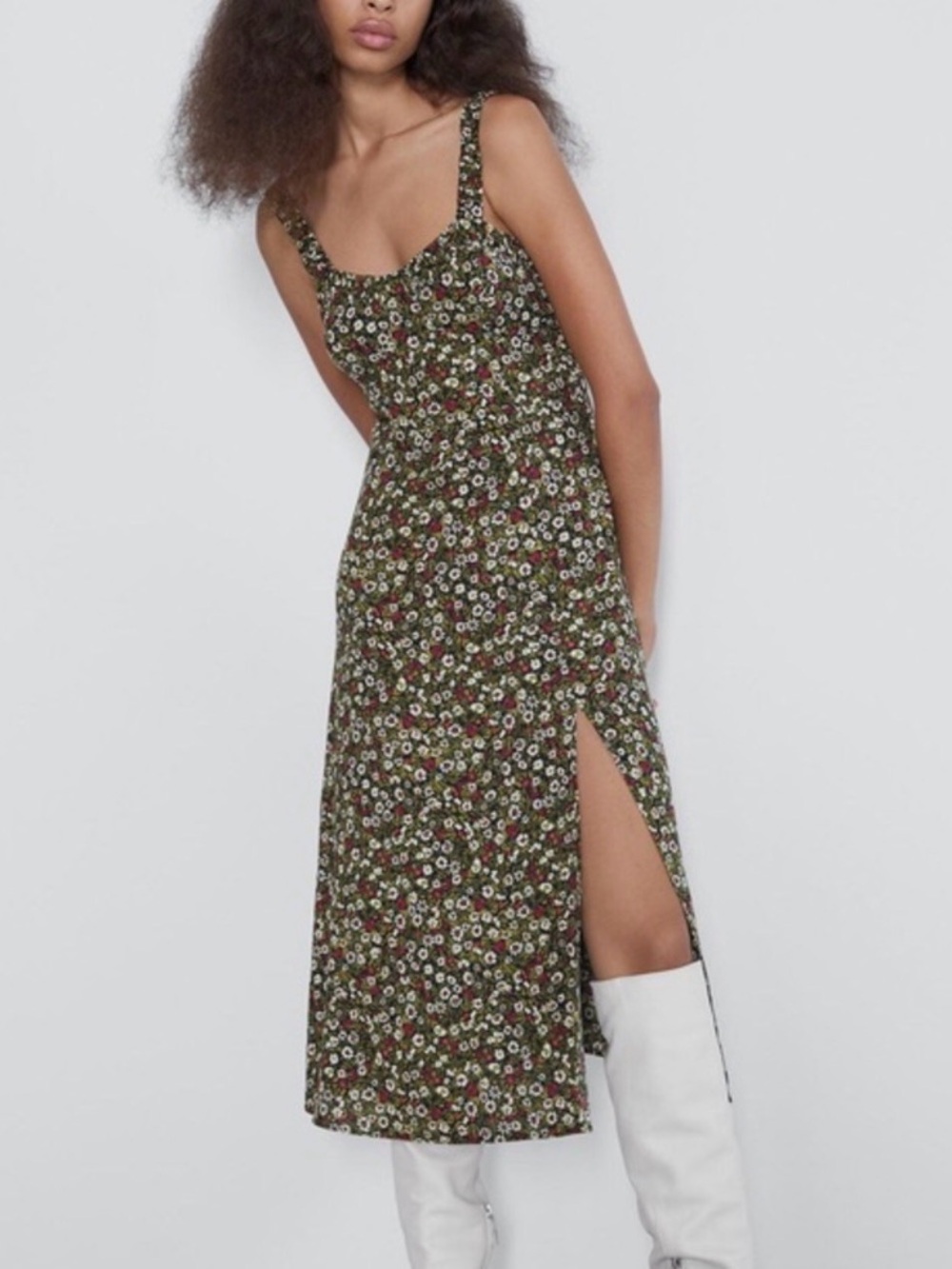 Zara Floral Midi Dress